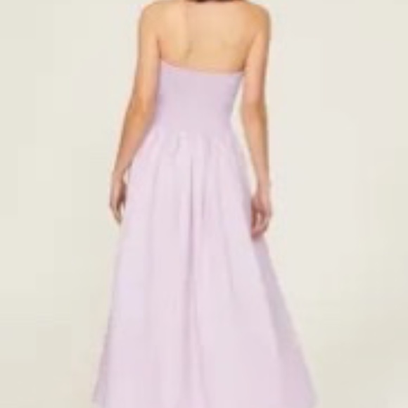 S/W/F Rent the runway Balconette Midi purple strapless dress sz XS $379 - Picture 3 of 5